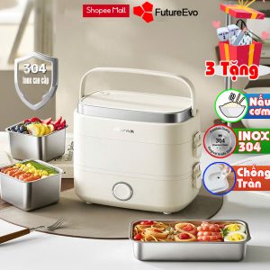 Hộp cơm cắm điện Bear E15Y6 cao cấp an toàn sức khỏe bh12 tháng tặng full quà